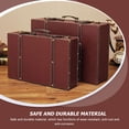 thumbnail image 5 of Retro Decorative Storage Box for Photos and Souvenirs Safe Brown Color Small Size, 5 of 6