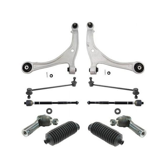 Front Control Arm Ball Joint Tie Rod and Sway Bar Link Kit 10 Piece - Compatible with 2014 - 2017 Honda Odyssey 2015 2016