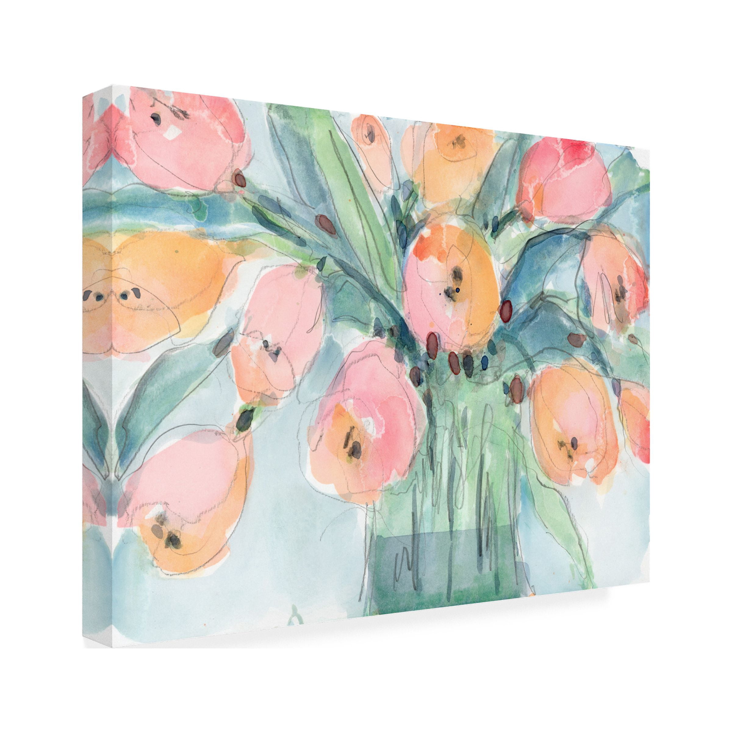 Samuel Dixon 'Tulip Bouquet IV' Canvas Art