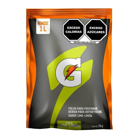Polvo para preparar bebida Gatorade sabor lima limón 70 g