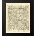 thumbnail image 2 of USGS 12x14 Black Modern Framed Museum Art Print Titled - Ramona California Quad - USGS 1903, 2 of 5