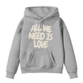 thumbnail image 3 of Valentine's Day Hoodies for Youth Hoodies Heart Print Hoodie Oversized Long Sleeves Warm Loose Pullover Girls' Fashion Hoodies & Sweatshirts Girls Sweatshirts Size 3T, 3 of 5