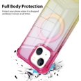 thumbnail image 5 of for iPhone 14 Case Magnetic Phone Case, [Support for Magsafe] Gradient Crystal Elegant Case, Four Corner Cushion Protection Cover Camera Protective for Girls Women -Red Yellow, 5 of 6