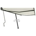 thumbnail image 1 of vidaXL Freestanding Manual Retractable Awning 400x300 cm Cream, 1 of 1