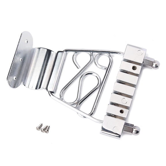 Plated 6 String Trapeze Tailpiece for Archtop Guitar