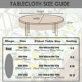 thumbnail image 6 of Modern Oval Tablecloth for Oval Table Smaller Than 54 x 114 inches, Waterproof Table Cloths for Dining Room Indoor Outdoor Table Cloth - 60x120in, 6 of 6