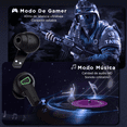 thumbnail image 2 of Audífonos In-ear Gamer Inalámbricos MALUBERO Gris, 2 of 6