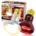 thumbnail image 1 of Paquete combinado de bombillas Reptile Heat Lamp REPTIZOO de 75 W para día y noche, 1 of 9