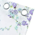thumbnail image 6 of Driftaway Blossom Abstract Floral Botanic Room Darkening/Blackout Thermal Insulated Grommet Lined Window Curtains, 2 Layer, Set Of Two Panels, Each Size 52"X84" (Lavender), 6 of 6