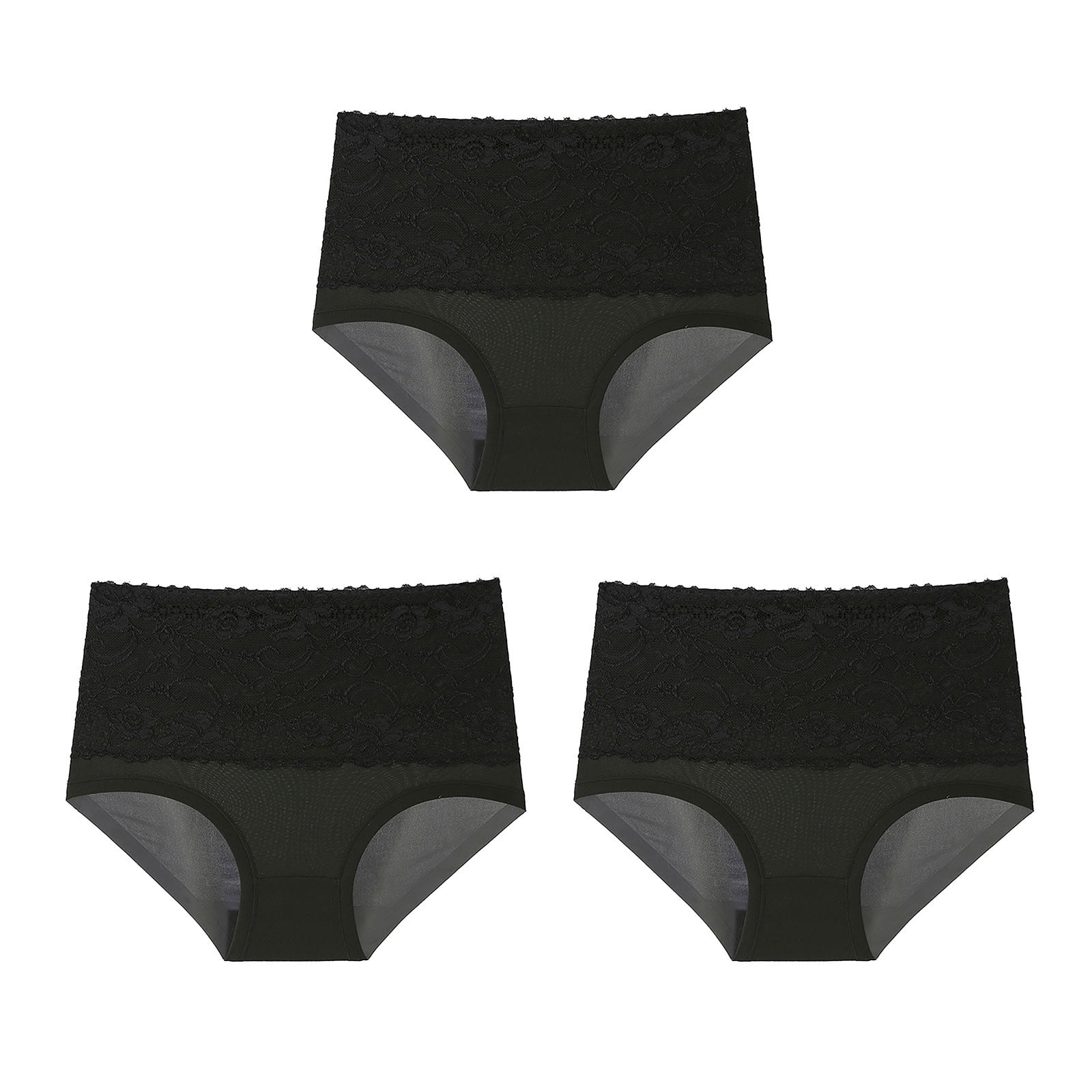 YDKZYMD Stretchy Breathable Comfortable Soft Panty for Women Patchwork G  String Compression Low Waist Thongs Underwear Black