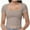 Gray, variant on Women's Square Neck Tops Short Sleeve Crop Tops Workout Summer Clothes Casual Slim Fit T-Shirts