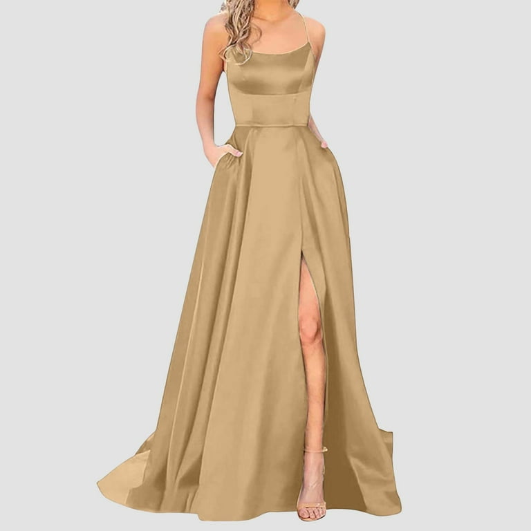 knee length dresses for ladies Long Prom Dresses For Teens, Ball Gown, Dresses For Party, Evening Dress,  Formal Dress main image 0