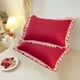 thumbnail image 5 of French Pillowcase Ruffle Designs Soft Brushed Fabric Suitable For Bedroom Envelope Closure Pillowcase, 5 of 6