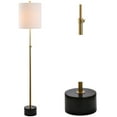 thumbnail image 5 of JONATHAN Y Crosby 66" Adjustable Height Metal LED Floor Lamp, Brass/Black Marble, 5 of 9