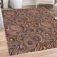 thumbnail image 1 of East Decorative Rug, Modern Autumn Season Wavy Holiday Festival Celebration Oriental Art Print, Quality Carpet for Bedroom Dorm and Living Room, 6 Sizes, Dark Indigo, by Ambesonne, 1 of 4