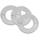 thumbnail image 1 of BRIGHTFUFU 3pcs PLACA DE ESCUPHEON División División de acero inoxidable Cubierta de cubierta de brida de plomería para tuberías, 1 of 7