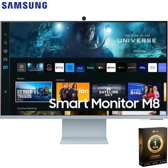 Samsung 32-inch M80C Smart Monitor 4K UHD with Streaming TV; Daylight Blue with 1 Year Warranty