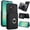 Black, variant on Wallet Case with Card Holder for Samsung Galaxy A26 5G, 360° Rotation Ring Kickstand Magnetic Clasp and Durable Shockproof Cover