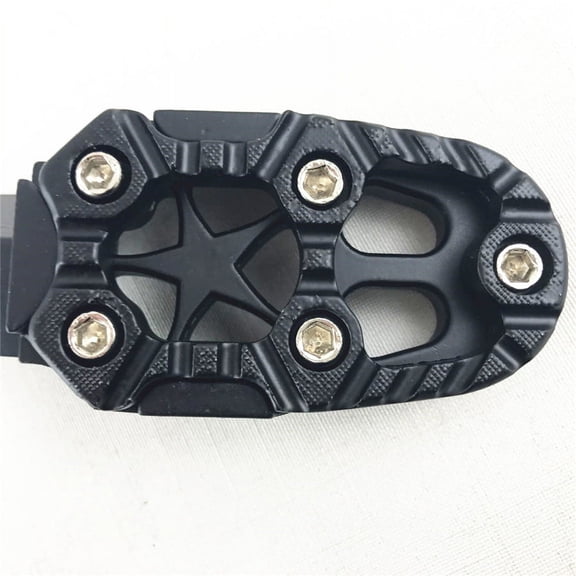 2 Pcs Black Aluminum Alloy Motorcycle Bike Footpeg Footrest Foot Pegs Universal