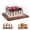 Square 11*11*5.56, variant on Square 11*11*5.56 Acacia Wood Cake Stand with Lid 2-in-1 Dessert and Charcuterie Display Set
