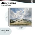 thumbnail image 4 of Stupell Industries Traditional Tranquil Hills Meadow White Framed Giclee Art, 20 x 16, by Franklyn Gregory, 4 of 8