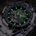 thumbnail image 4 of Reloj Automático Esqueleto Acero Inoxid Impermeable Hombre, 4 of 6