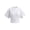 White, variant on Cotton Crew Neck Tee with Short Sleeves, Women's Y2K Retro Cinched Waist Crop Tops Batwing Sleeves T-Shirts Summer Going Out Top