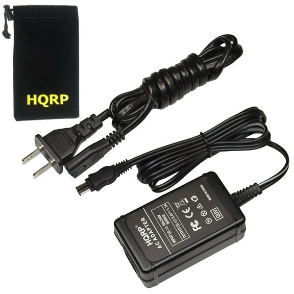 HQRP Replacement AC Power Adapter for AC-L10B / AC-L10A / AC-L10C / AC-L10 Sony Handycam CDD-TR / CDD-TRV / DCR-TRV / DCR-DVD Series Camcorders   HQRP Carrying Bag