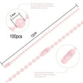 thumbnail image 2 of 100pcs 12cm Bead Chains Connector Clasp, Ball Chain Keychain Tag Key Rings, Diameter Adjustable Metal Bead Steel Chain for DIY Jewelry Making and Crafts, 2 of 5