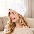 thumbnail image 6 of Chemo Turban for Women Headwear Soft Cancer Head Scarf Hats Beanie Elastic Hair Wraps White One Size, 6 of 7