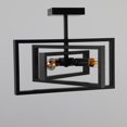 thumbnail image 6 of Aiwen Stylish Metal Geometric Semi Flush Mount Ceiling Lamp Metal Chandelier, 6 of 8
