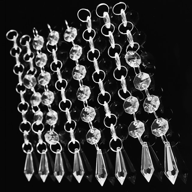 30pcs Clear Glass Crystal Prisms Chandelier Pendant Light Lamp Part Drops DIY Accessories, DIY crystal pendant,Crystal Chandelier Lamp Part