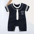 thumbnail image 2 of KPOPLK Baby Boy Girl Clothes Basic Solid Color Fleece Long Sleeve Romper Jumpsuit One-Piece Bodysuit Winter Clothes(Blue,12-18 Months), 2 of 4