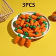 thumbnail image 4 of 3/6/9/12/18pcs Creative Carrot Eraser Pencil Eraser Mini Vegetable Pencil Eraser Suitable for Rewards, Party Gift Supplies, 4 of 9