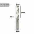 thumbnail image 1 of Flat End Mill 6Mm Shank 2 Flute Spiral Milling Cutter Cnc Router Bit Wood Engrav, 1 of 9