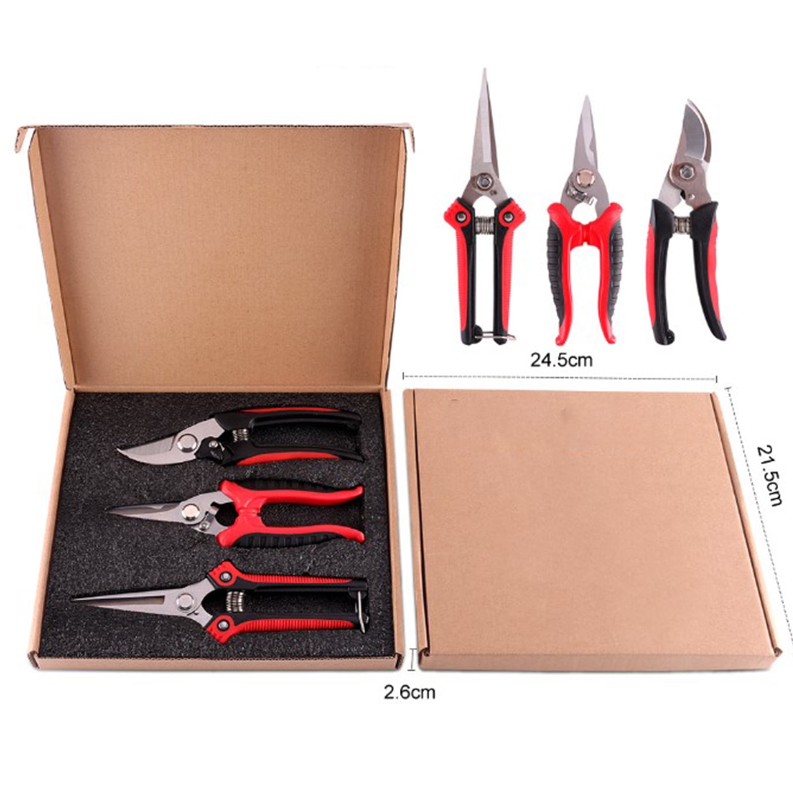 Gardening Hand Scissors,3pcs Gardening Pruning Shears Gardening Hand Pruner Pruning Scissors Maximized Efficiency