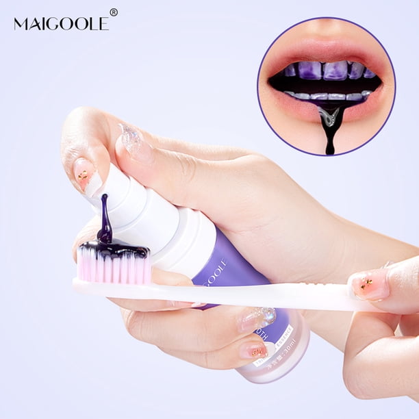 Pisexur Belleza Maquillaje Pasta de dientes reparadora del color óptico, limpieza de dientes, manchas, sarro, amarillo, aliento fresco, pasta de dientes 30 mlpara mujeres y hombres