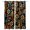 Brown, variant on Middle Century Kitchen Curtains Abstract Geometric Colorful Rings Vintage Cafe Short Curtains for Bathroom Blackout Window Curtain Small Window Tier Drapes for Bedroom Living Room 27.5"x39"x2
