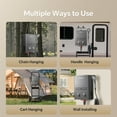 thumbnail image 7 of Ranein Portable Tankless Water Heater Outdoor, Propane 1.58 GPM Camping Water Heater, 6L, RO4KY, Grey, 7 of 7