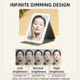 thumbnail image 4 of HELIAHOO Makeup Mirror Vanity Mirror with Lights, 180° Rotation Support Touch Screen with Waterproof Leather Case, Infinite Dimming, Portable USB Charging, One Touch Switch, Women Gift CJ915-79883, 4 of 9
