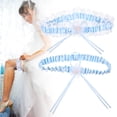 thumbnail image 3 of Minnieouse 2Pcs Women Leg Garter Belt Fashion Bridal Belts Beautiful Birthday Suspender Embroidered Accessories Lace Wedding Cosplay Type3, 3 of 6