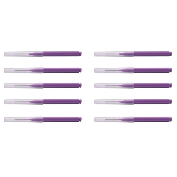 80 Unids Hilo Dental Higiene Oral Hilo Dental Suave Cepillo Interdental Palillo de Dientes Saludable para Limpieza de Dientes Cuidado Oral Púrpura
