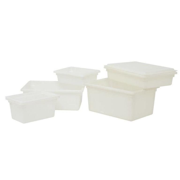 HUBERT® 4.75 Gal Translucent Plastic Food Storage Box - 18 7/64L x 11  13/16W x 9 1/16D