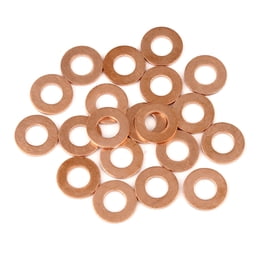 X AUTOHAUX 10pcs Engine Oil Crush Washers Drain Plug Gaskets 18mm ID