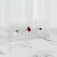 thumbnail image 3 of Pioneer Plastics 143C3RING-BC Clear Plastic 3 Replica Ring Display Case with Clear Base, 6.125" W x 2.625" D x 2.25" H, 3 of 3