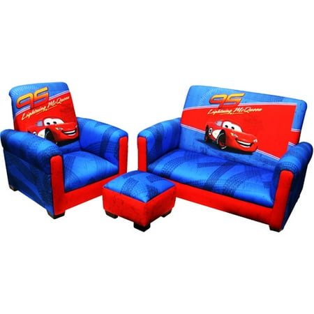 Disney - Cars Toddler Sofa, Chair and Ottoman Set, 95 Rookie of the Year
