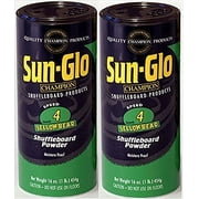 2 boîtes de cire en poudre Sun-Glo #4 Speed Shuffleboard