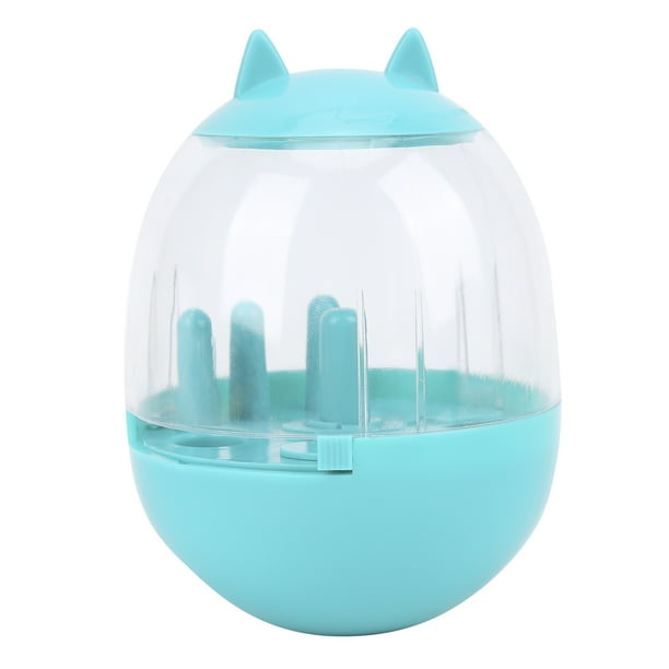 Juguete dispensador de comida para perros, interactivo y de alimentación lenta, ideal para gatos y perros (azul pavo real)