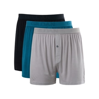 Underwear Boxers, 3-Pack, SuperSoft Knit Sleep Boxers for Men