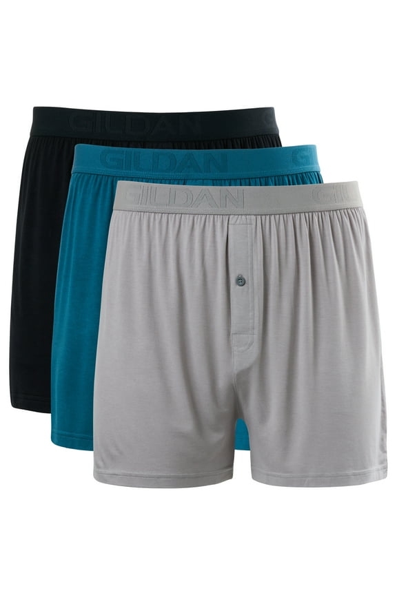 Performance Men's BareSoft Boxer Brief Underpants, 3-Pack, Sizes S-2XL, 6" Inseam